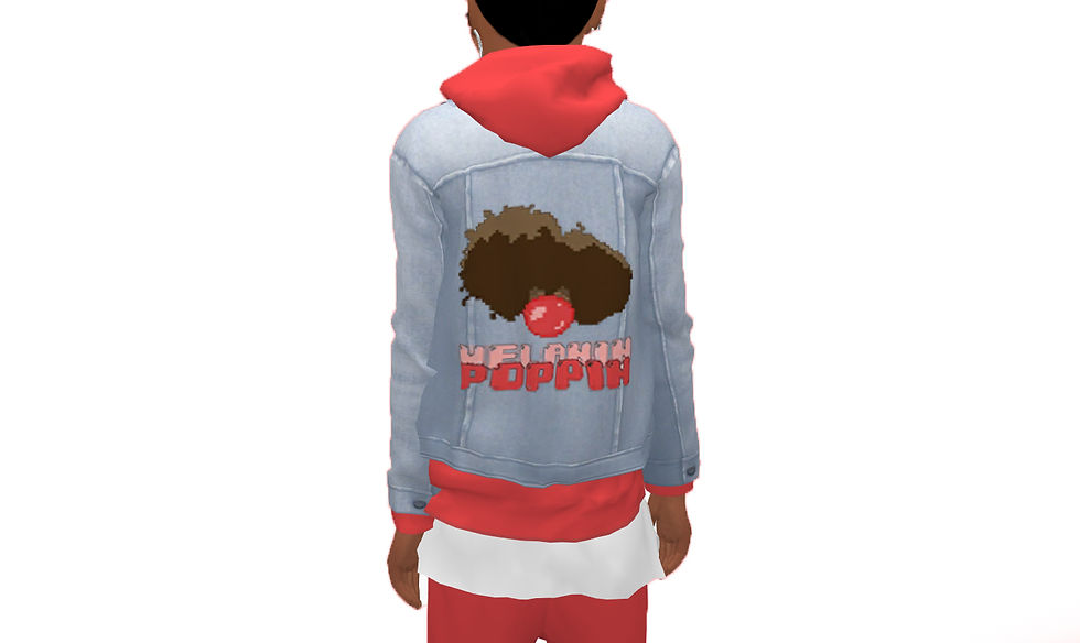 Thumbnail: LBGM Kids Jeans Hoodie