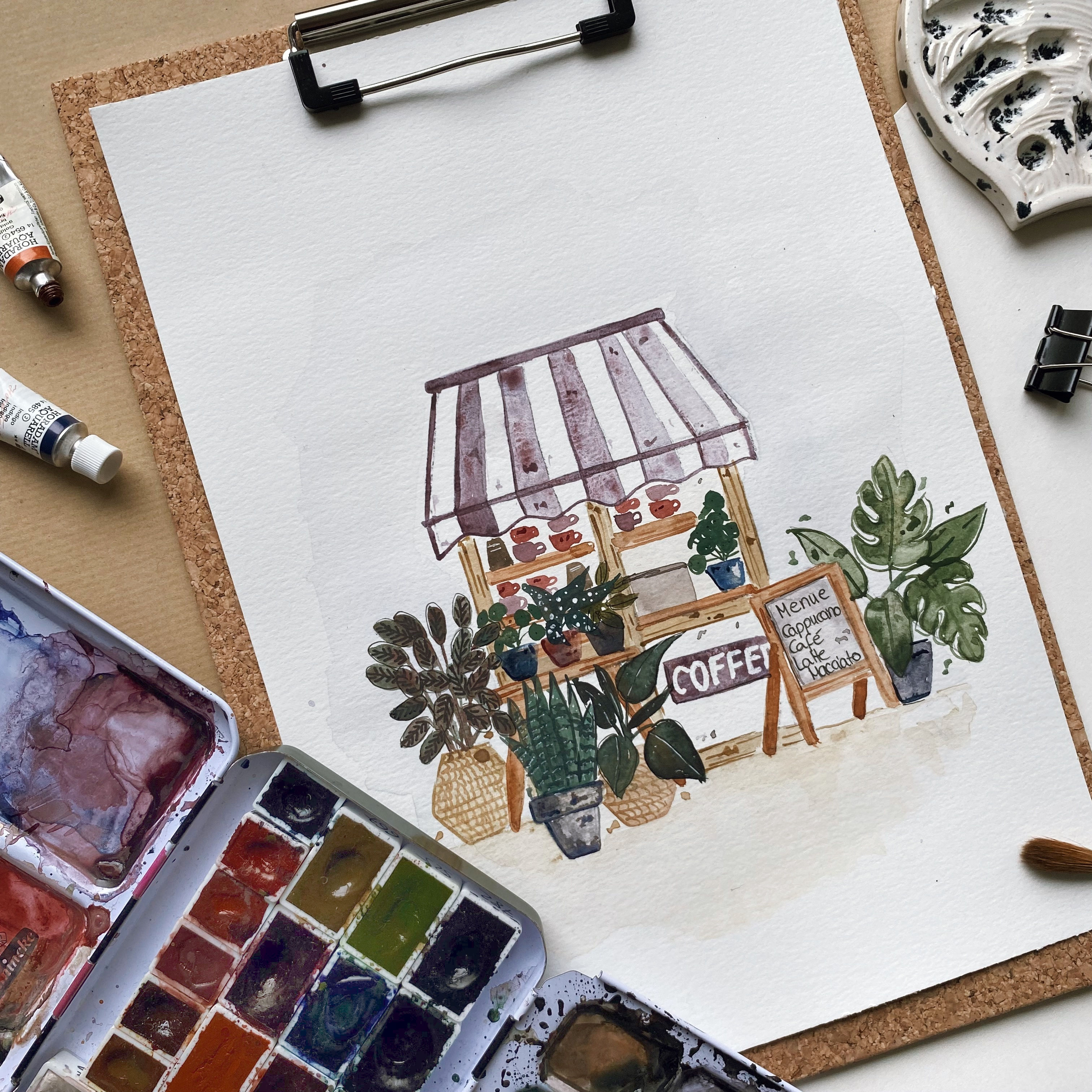 #pinselyoga Livestream Plants & Coffee