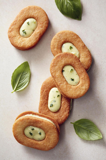 Sablés Citron et Basilic