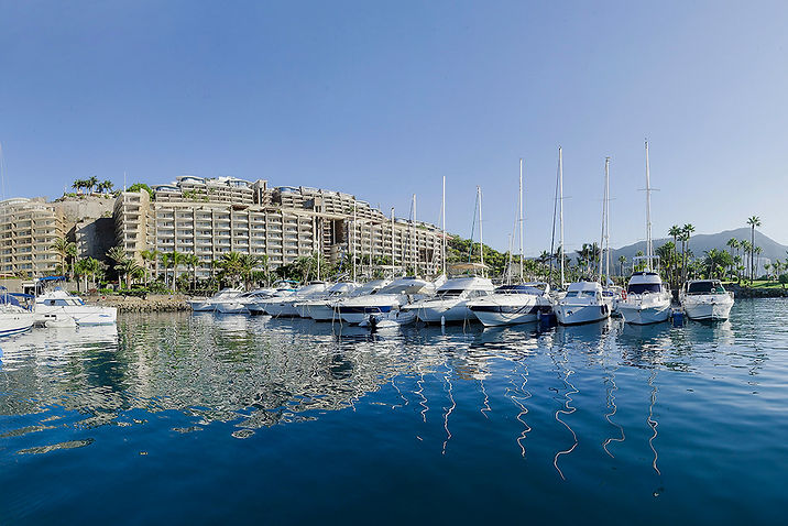 Club Puerto Anfi from the marina