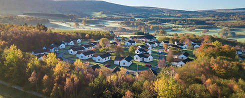 Aerial view of Brunston Castle Resort