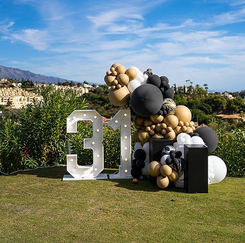 light up numbers marbella