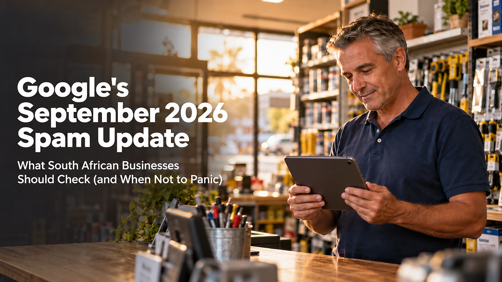 Google's September 2026 Spam Update: What South African Businesses Should Check (and When Not to Panic)