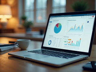 Tracking Of Digital marketing on a laptop