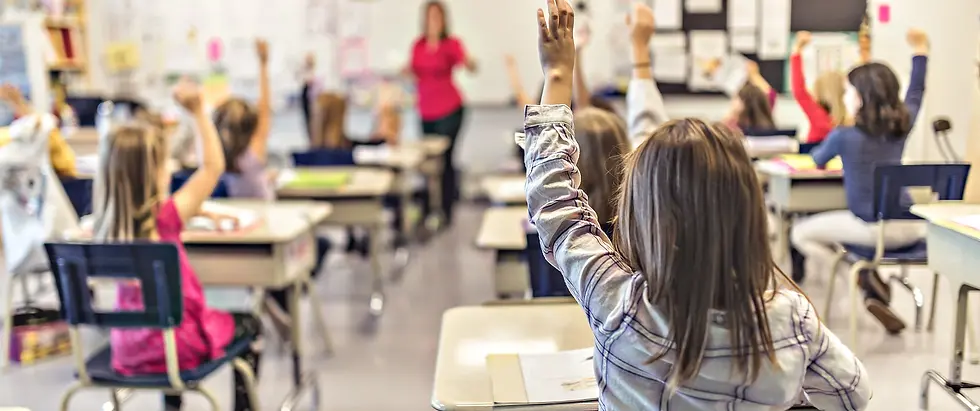 Élèves dans une salle de classe