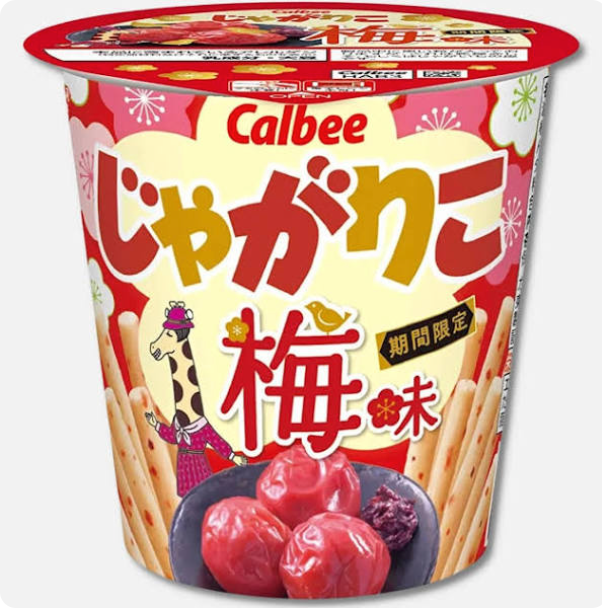 Calbee Jagarico Salted Ume (Plum) Flavored 52g