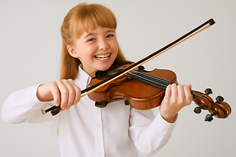 Girl playing violin