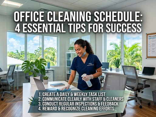 Office Cleaning Schedule: 4 Essential Tips for Success