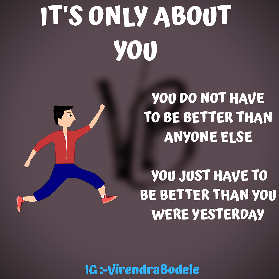 It's only about you