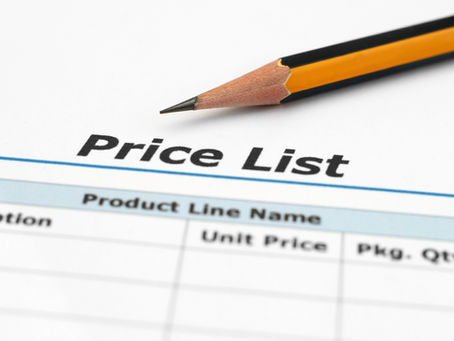 2021 Price List