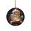 Thumbnail: Ceramic Santa Ornaments Double-Sided (1pc, 3pcs, 5pcs, 10pcs)
