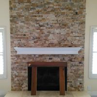 Split Face Indoor Fireplace