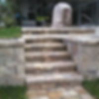 Paver and stone steps