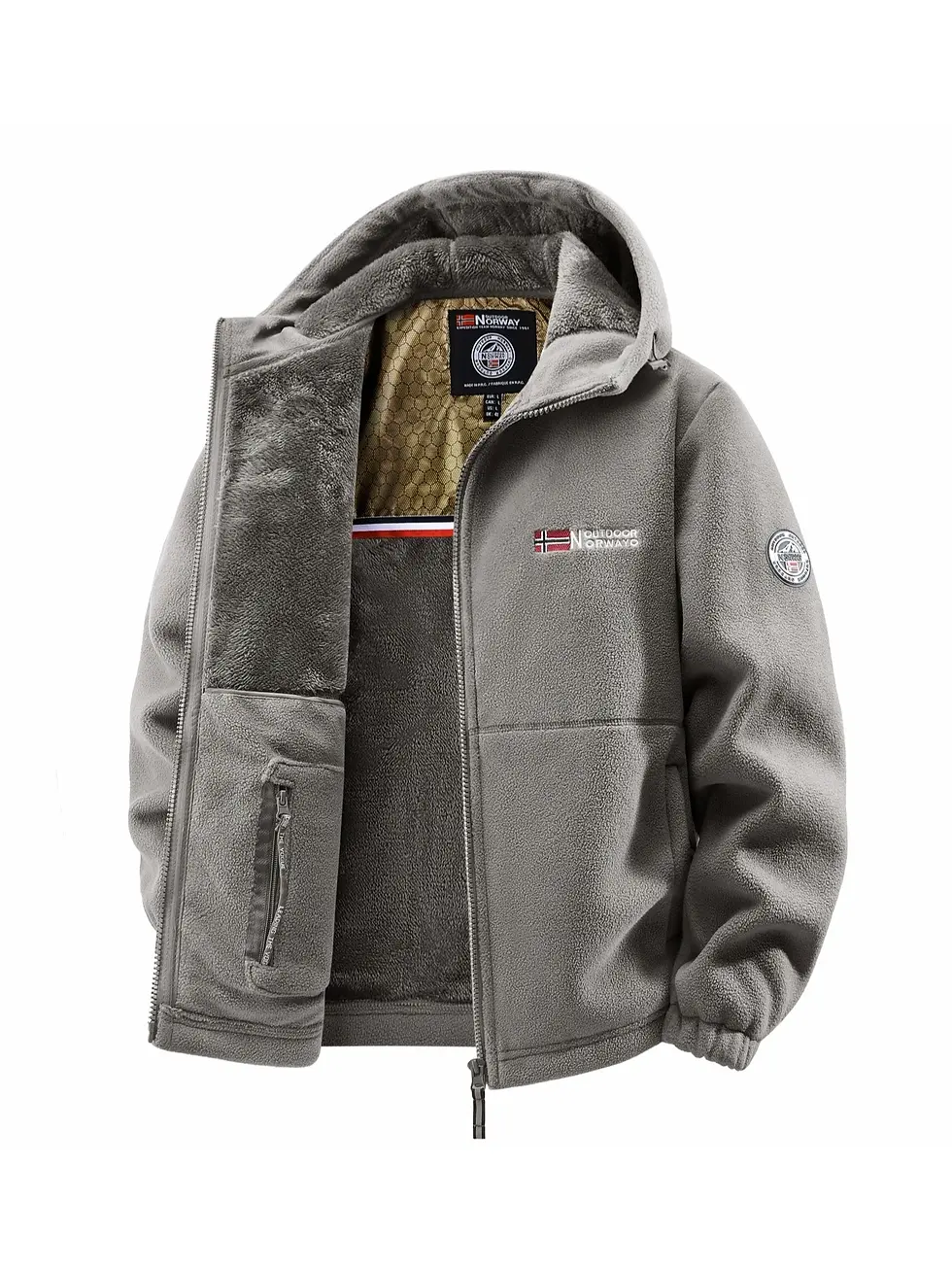 Thumbnail: Men's Autumn and Winter Outdoor Hooded Jacket, Suitable for Daily Wear at Home,