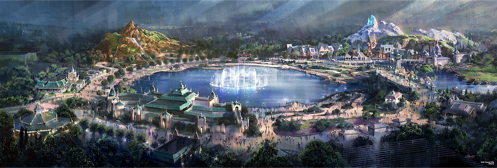 Artist rendering of Adventure Bay at Disneyland Paris