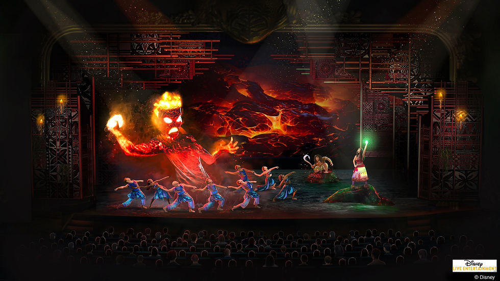 Moana stage show aboard Disney Treasure