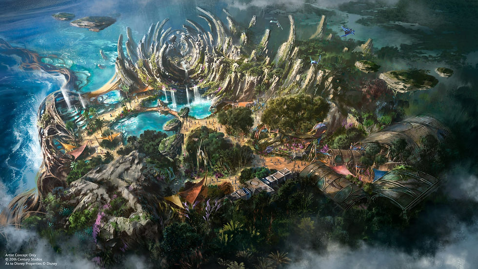 Artist rendering of new Avatar land coming to Disneyland Resort