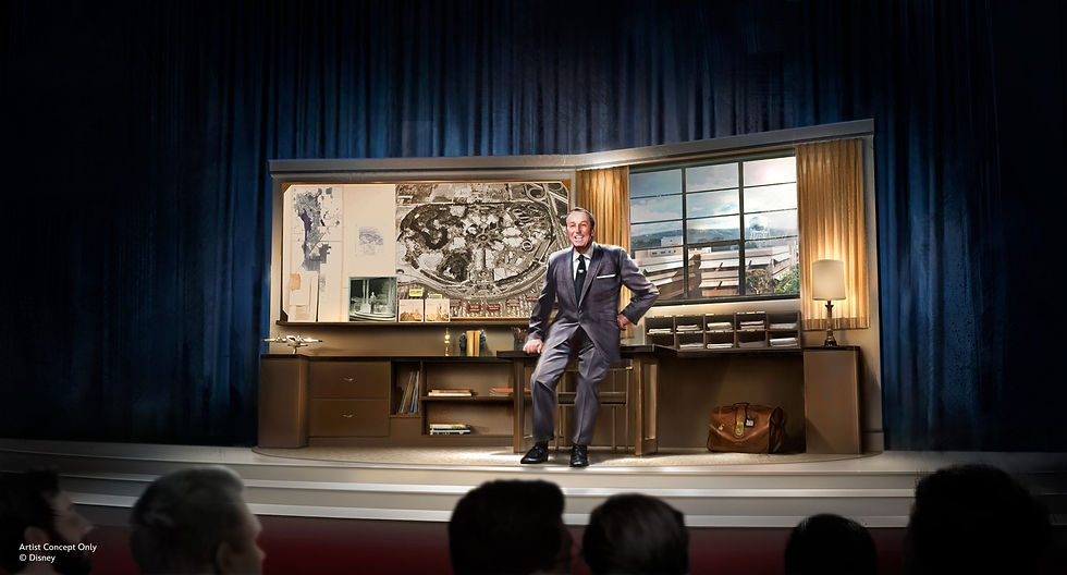 Artist rendering of new Walt Disney audio animatronic coming to Disneyland Resort