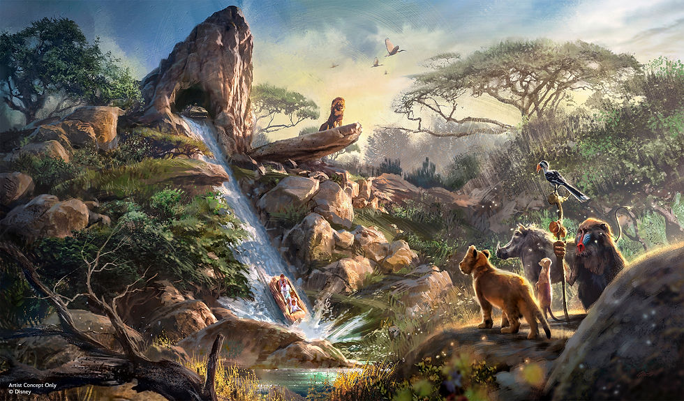 Artist rendering of new Lion King attraction coming to Disneyland Paris