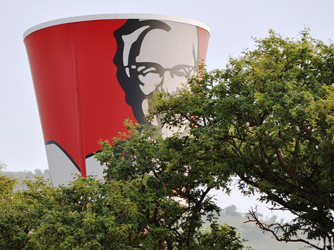 KFC Bucket sign