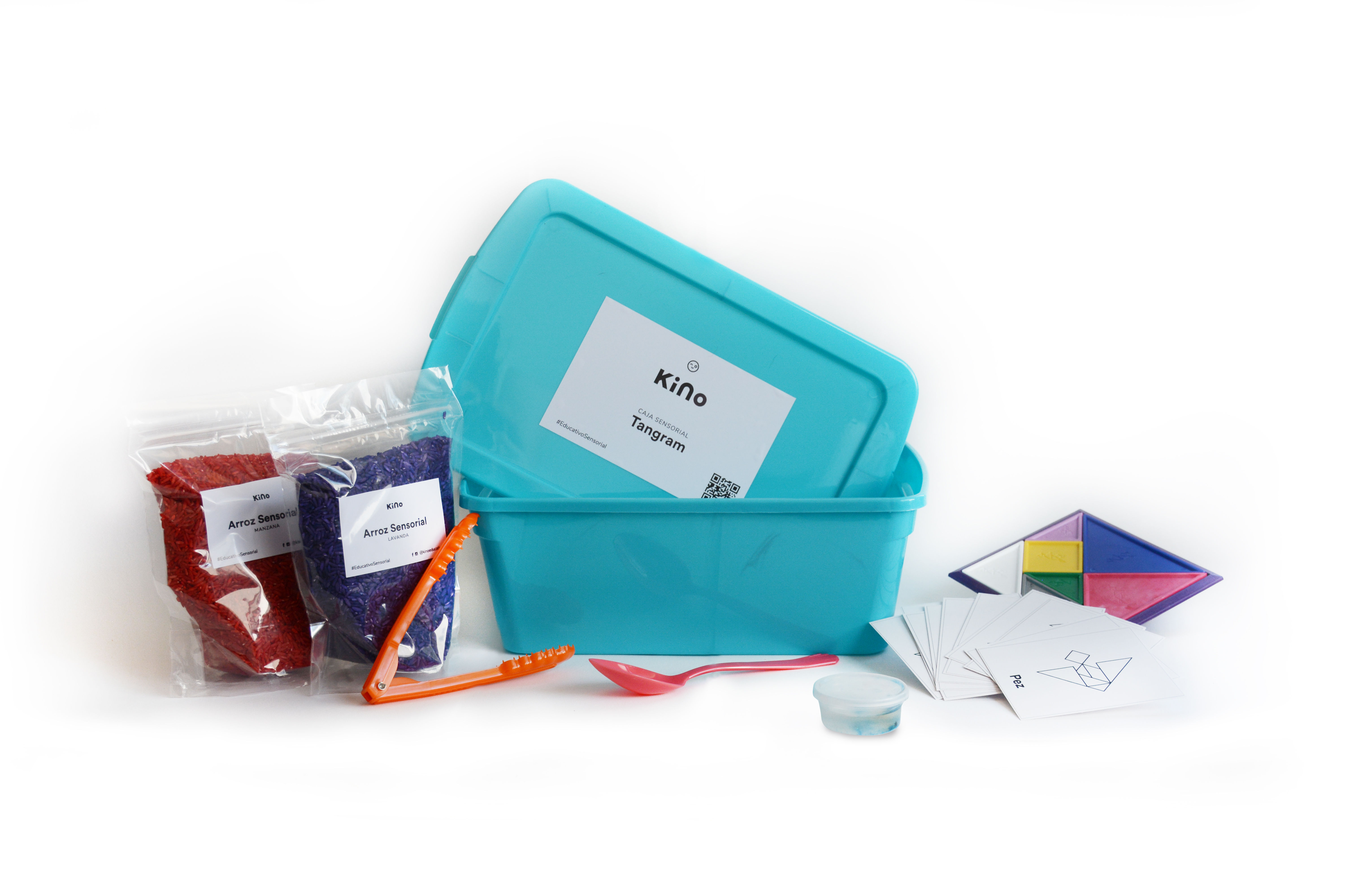 Caja sensorial didáctica Tangram