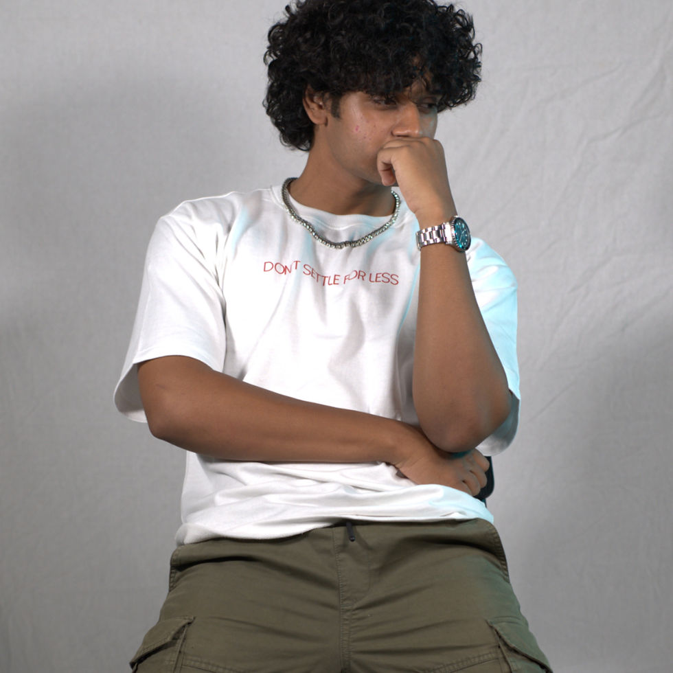 Thumbnail: Don't Settle For Less Oversized Tee - White