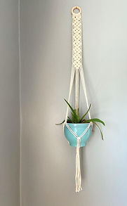 Macrame plant hanger _ Plant hanger _ Off White _ Wall decor _ Indoor plants _ Macrame _ B