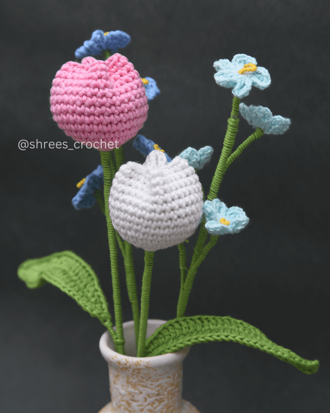 Crochet Tulip Flowers