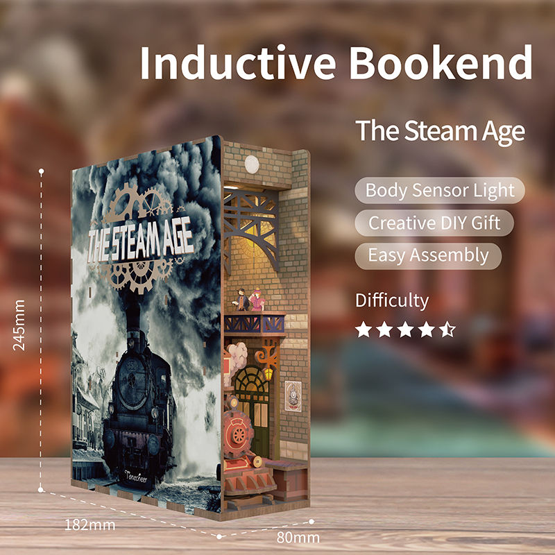 Miniature : Book Nook L'Epoque Industrielle | Maquette 3D