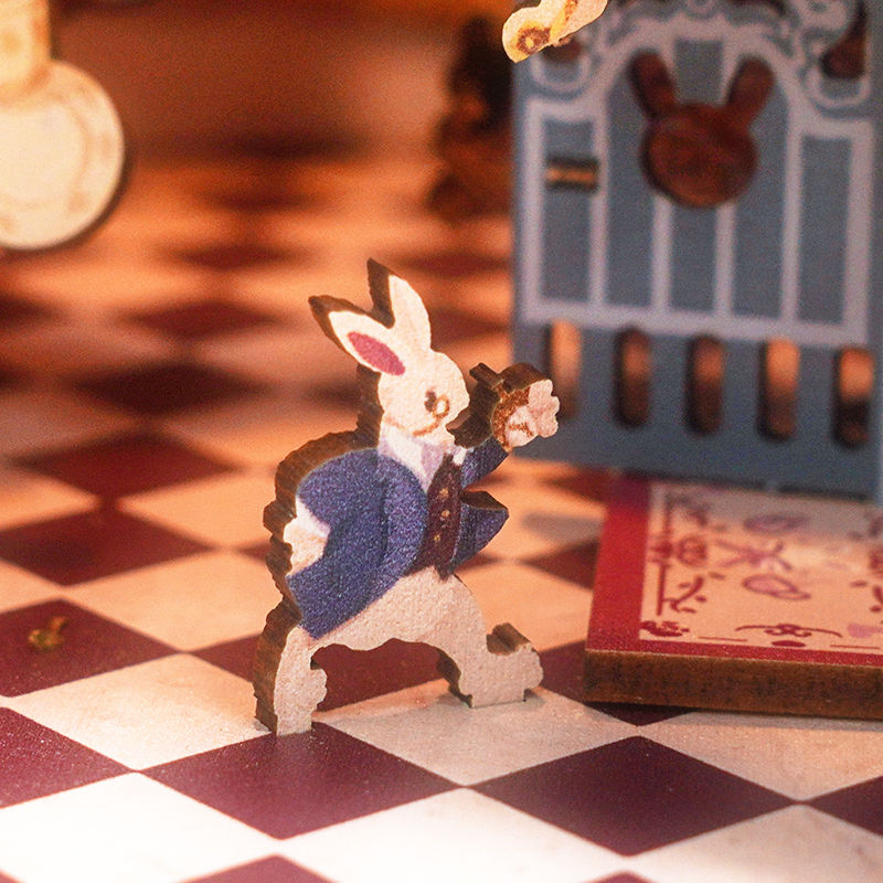 Miniature : Book Nook Alice au Pays des Merveilles | Maquette 3D