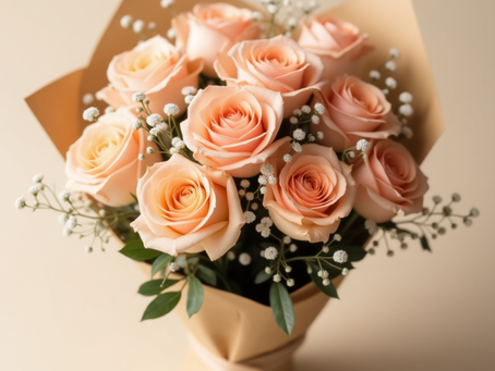 Pastel Roses Bouquet - Singapore - Oscar Blooms