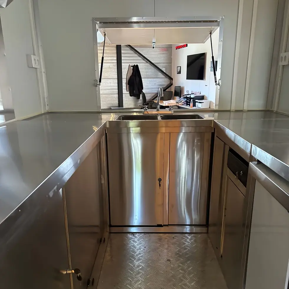 Thumbnail: Mini Black Box Food Trailer 3m - Compact Single Axle Mobile Kitchen
