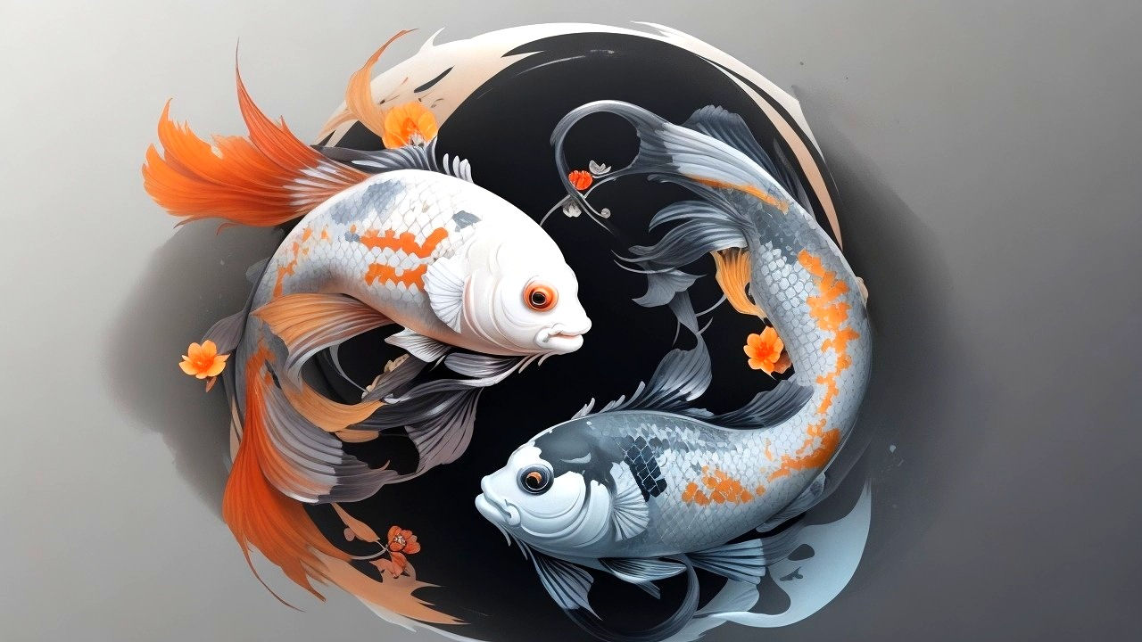 Koi Fish Yin Yang Tattoo