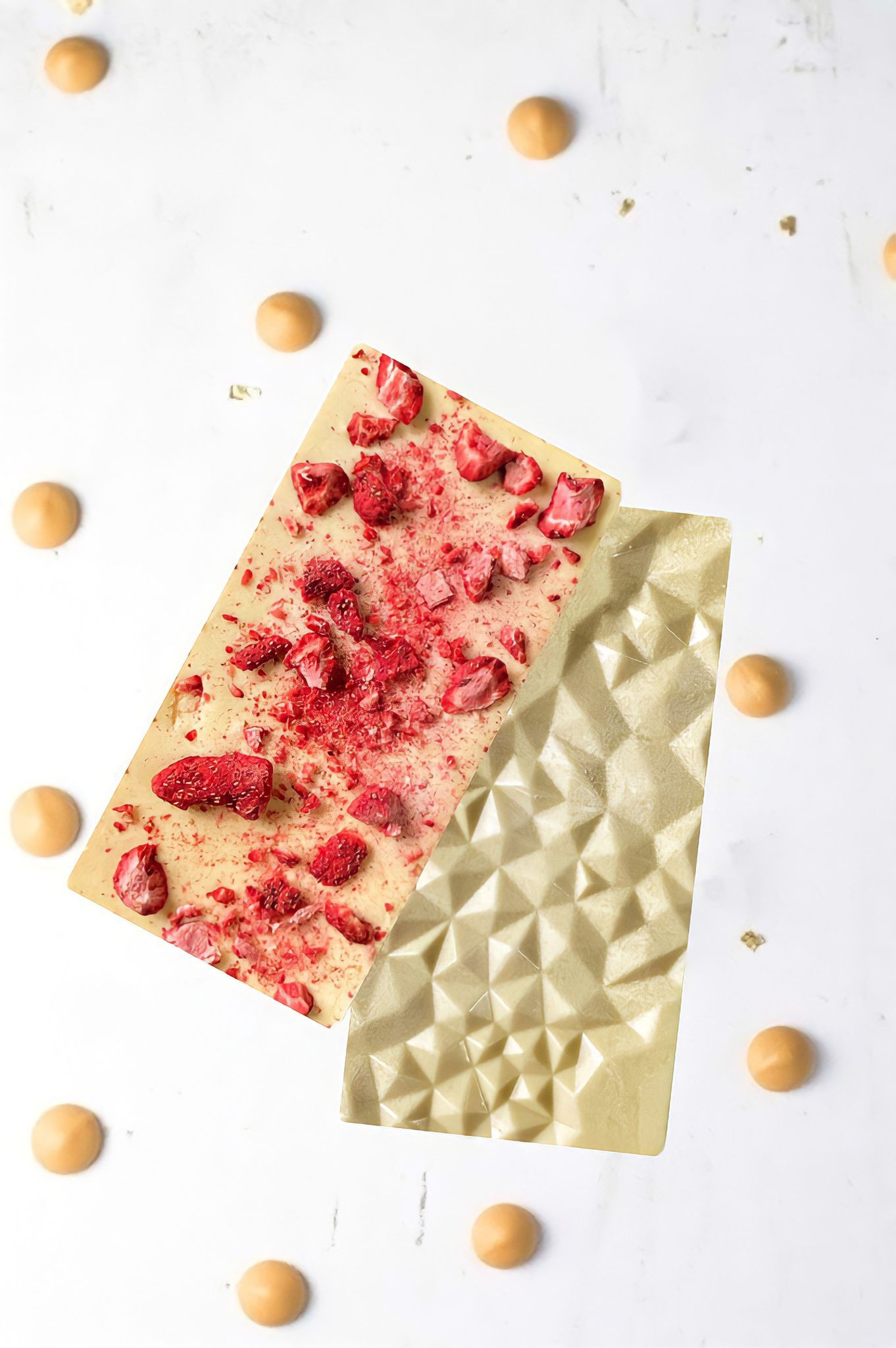 Çilekli Tablet Çikolata