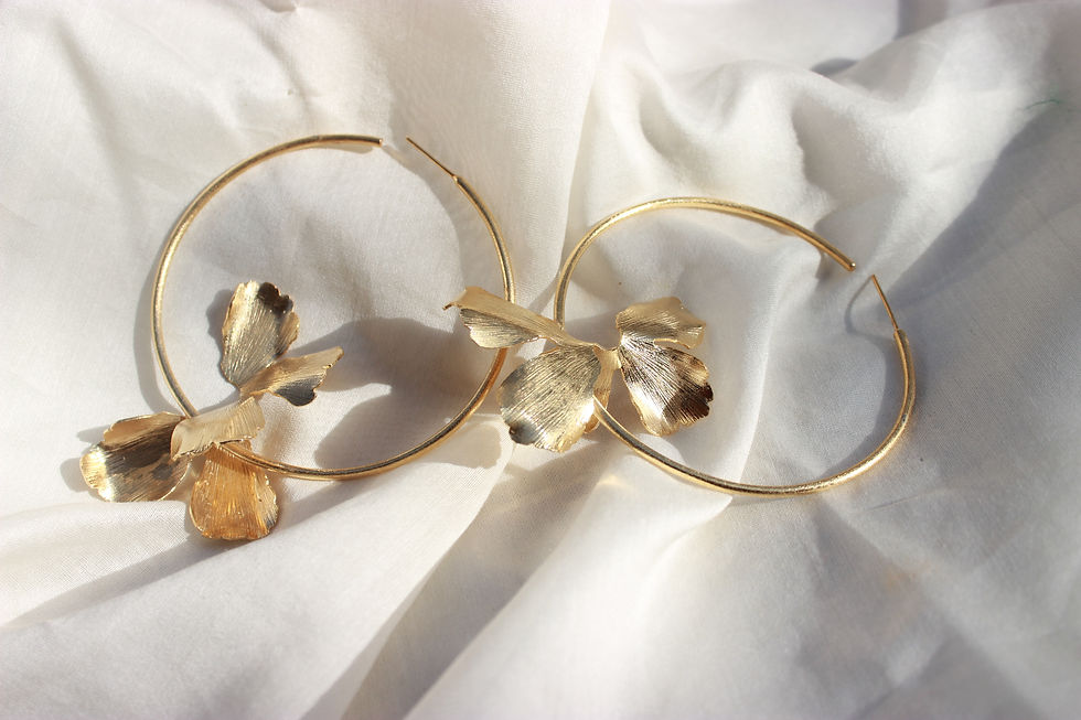 Thumbnail: Elegant orchid-shaped earrings inspired by blooming flowers — floral statement jewelry with delicate petal details, perfect for nature-inspired or botanical fashion trends