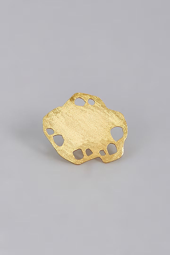 Thumbnail: Quirky cheese-inspired ring featuring a yellow wedge design with hole details – playful and unique fashion accessory