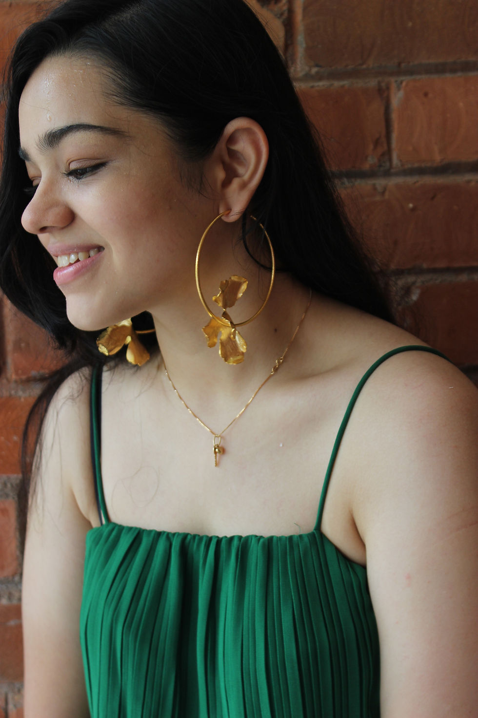 Thumbnail: Elegant orchid-shaped earrings inspired by blooming flowers — floral statement jewelry with delicate petal details, perfect for nature-inspired or botanical fashion trends