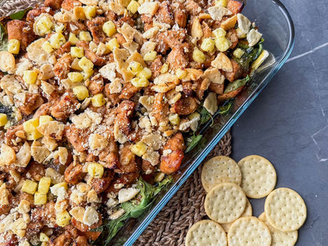 Mangókjúklingur með saltkexi