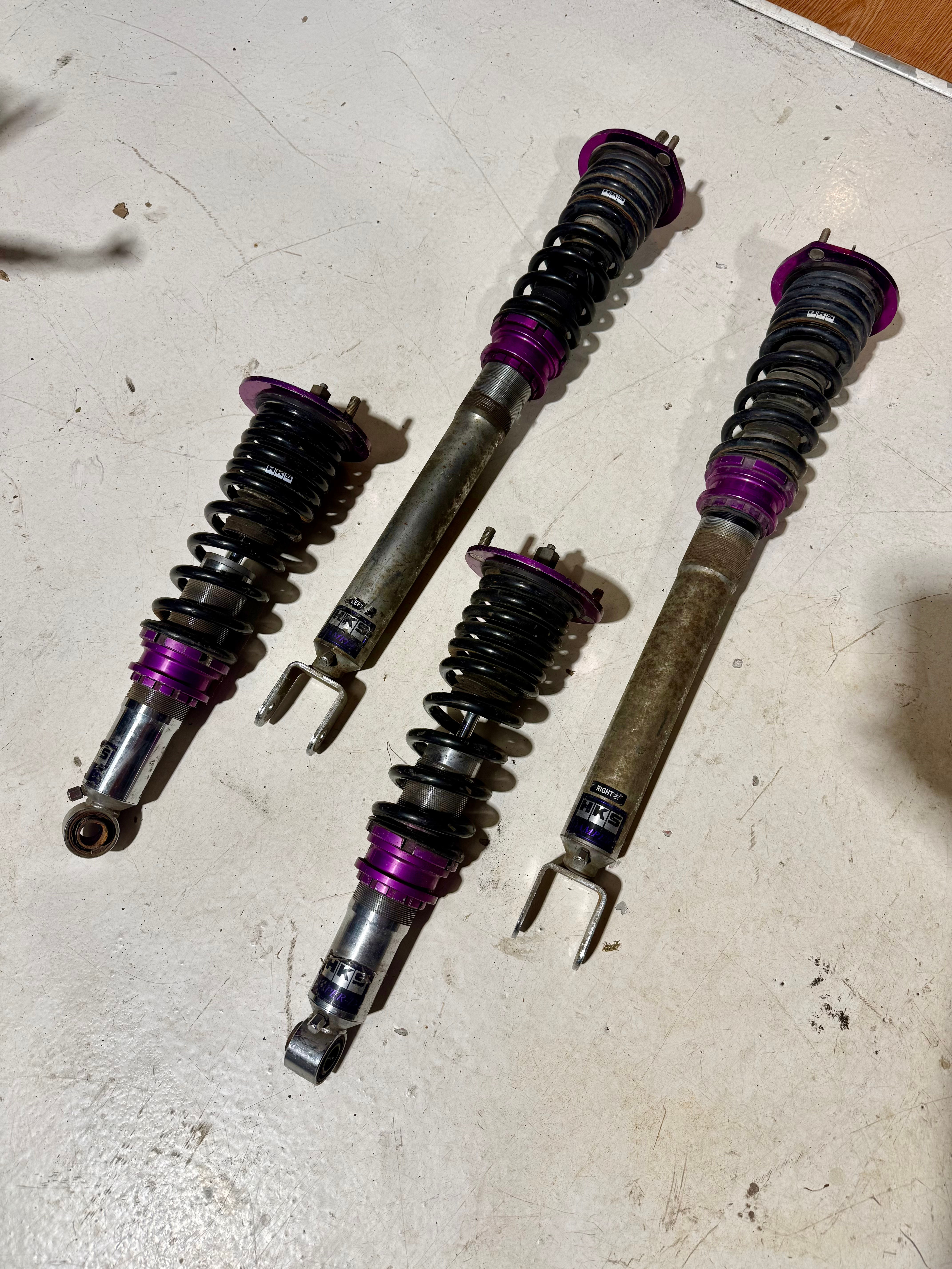 HKS HIPER D COILOVERS R33 R34 GTR BCNR33 BNR34 1995-2002