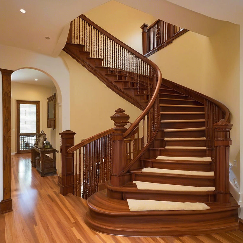 fancy Wooden stairs and banister.jpg