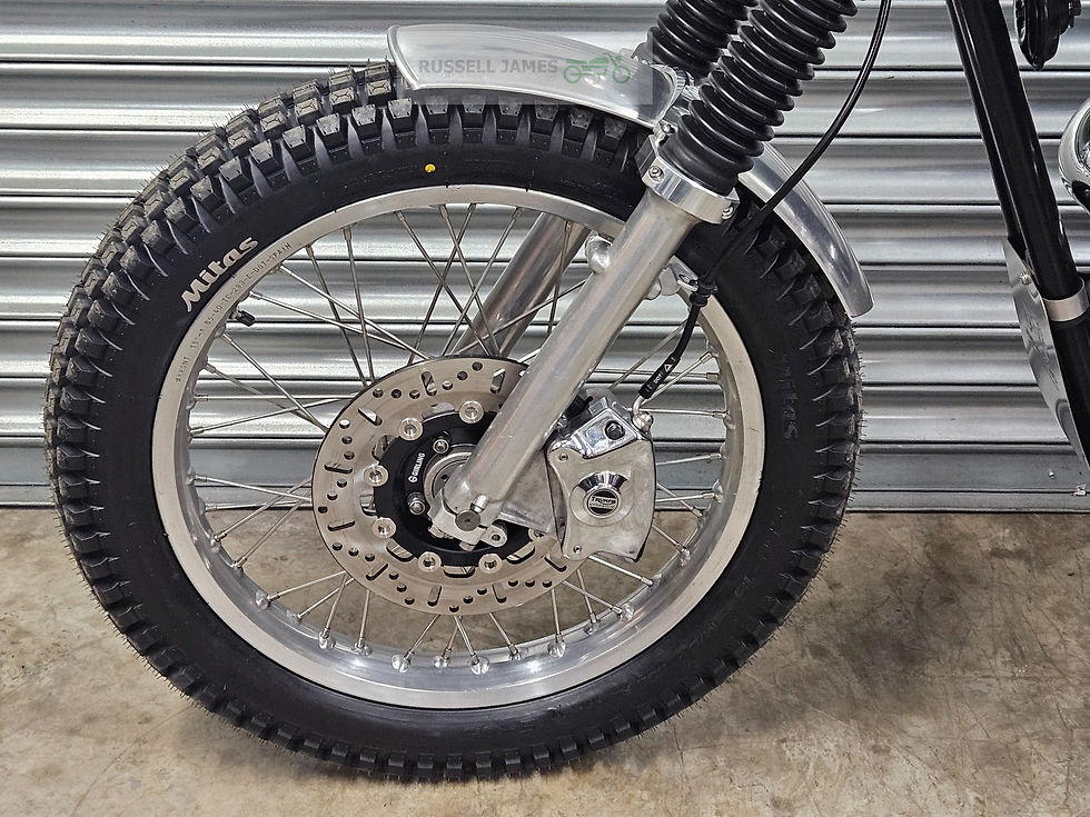 Thumbnail: Custom Triumph Front Mudguard Aluminium Short or 3/4 length