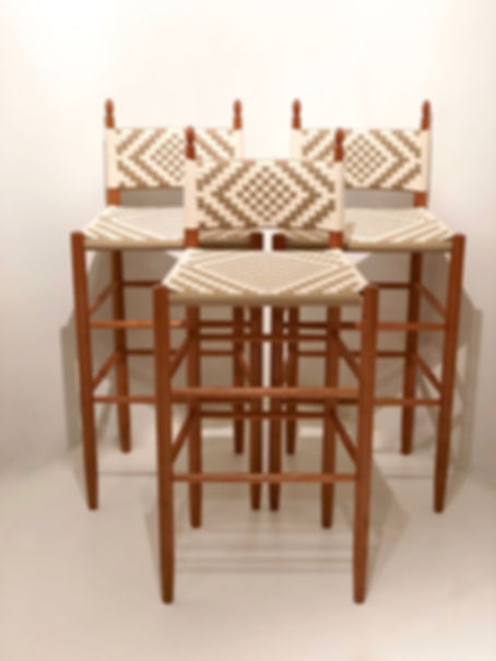 Shaker Taped-Back Stool