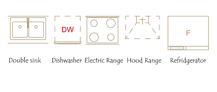 Kitchen fixtures and appliances