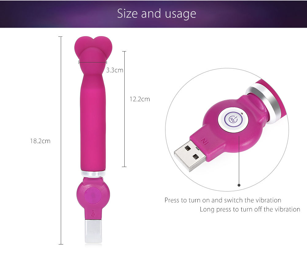 VIBRADOR ALICE HEART SHAPED VIBE