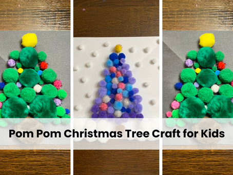 Pom Pom Christmas Tree Craft for Kids: A Festive and Fun Winter Activity