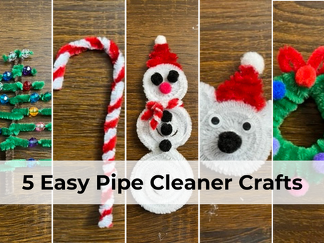5 Festive Christmas and Winter-Themed Pipe Cleaner Crafts for Kids to Spark Holiday Creativity