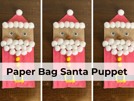 How to Make an Adorable Santa Claus Puppet Using a Paper Bag: Fun Winter Craft for Kids!