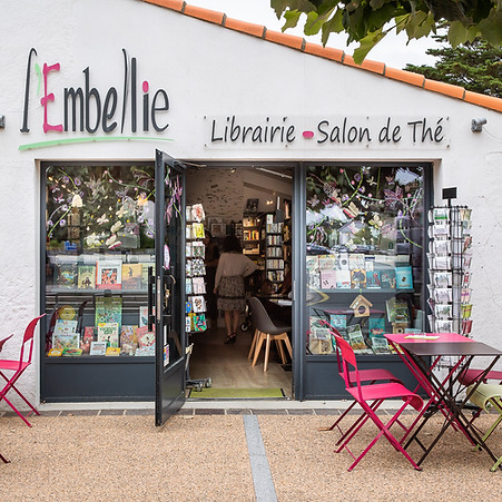 façade de la librairie l'Embellie
