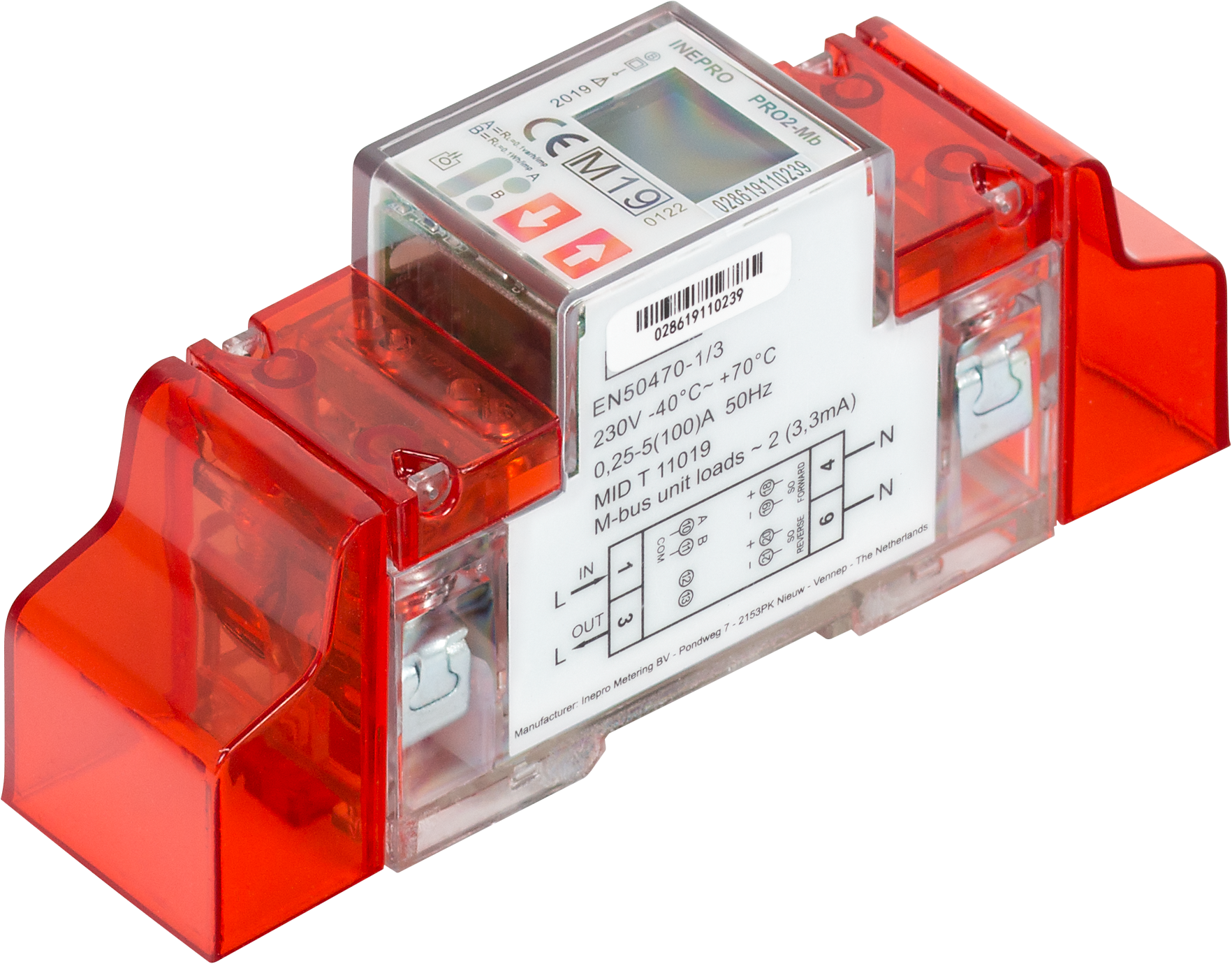 Inepro Meter 1f PRO2-Mb 100A M-Bus