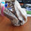 Thumbnail: Tyrannosaurus  Head Carved in Blue Flower Agate